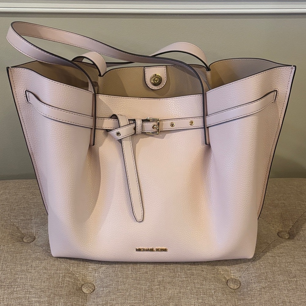 Michael Kors Blush Leather Tote Emilia